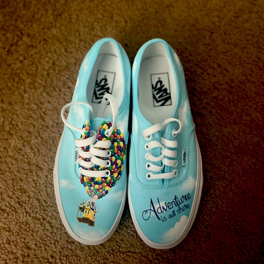Hand Painted Custom Vans- Disney Pixar UP